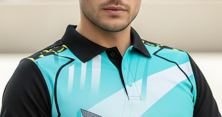 Jersey  Self Collar with Stand Polo visual gallery 2