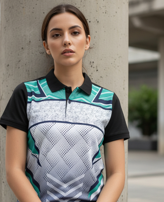 Jersey  Self Collar with Stand Polo visual gallery 6