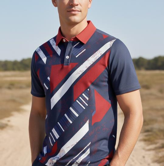 Jersey  Self Collar with Stand Polo