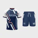 AOP Men Crew Neck Raglan Half Sleeve Jersey + Shorts 