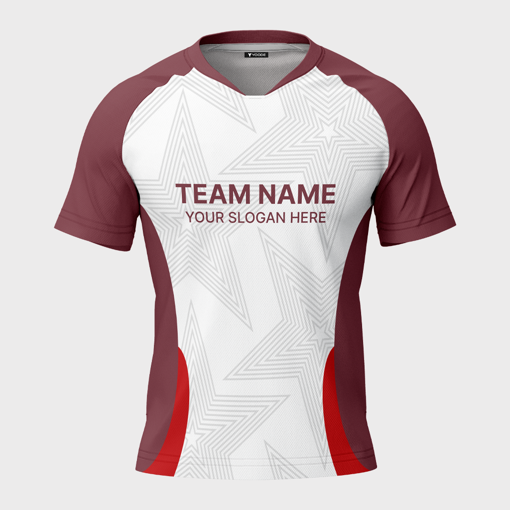 Men's Mandarin Collar Raglan Half Sleeve Jersey 