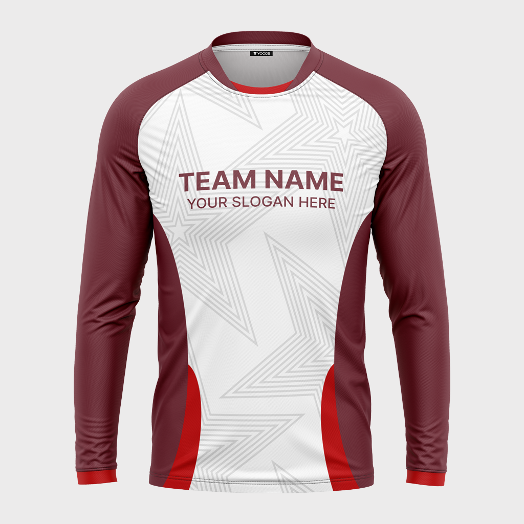 Men's Mandarin Collar Raglan Full Sleeve Jersey 