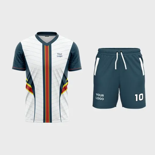 Men's V-Neck Set-in Half Sleeve Jersey + Shorts 