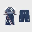 AOP Men V-Neck Raglan Half Sleeve Jersey + Shorts 