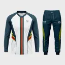 AOP Men V-Neck Raglan Full Sleeve Jersey + Track Pants 