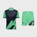 AOP Men Polo Set-in Half Sleeve Jersey + Shorts 