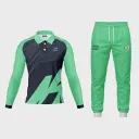 AOP Men Polo Raglan Full Sleeve Jersey + Track Pants 