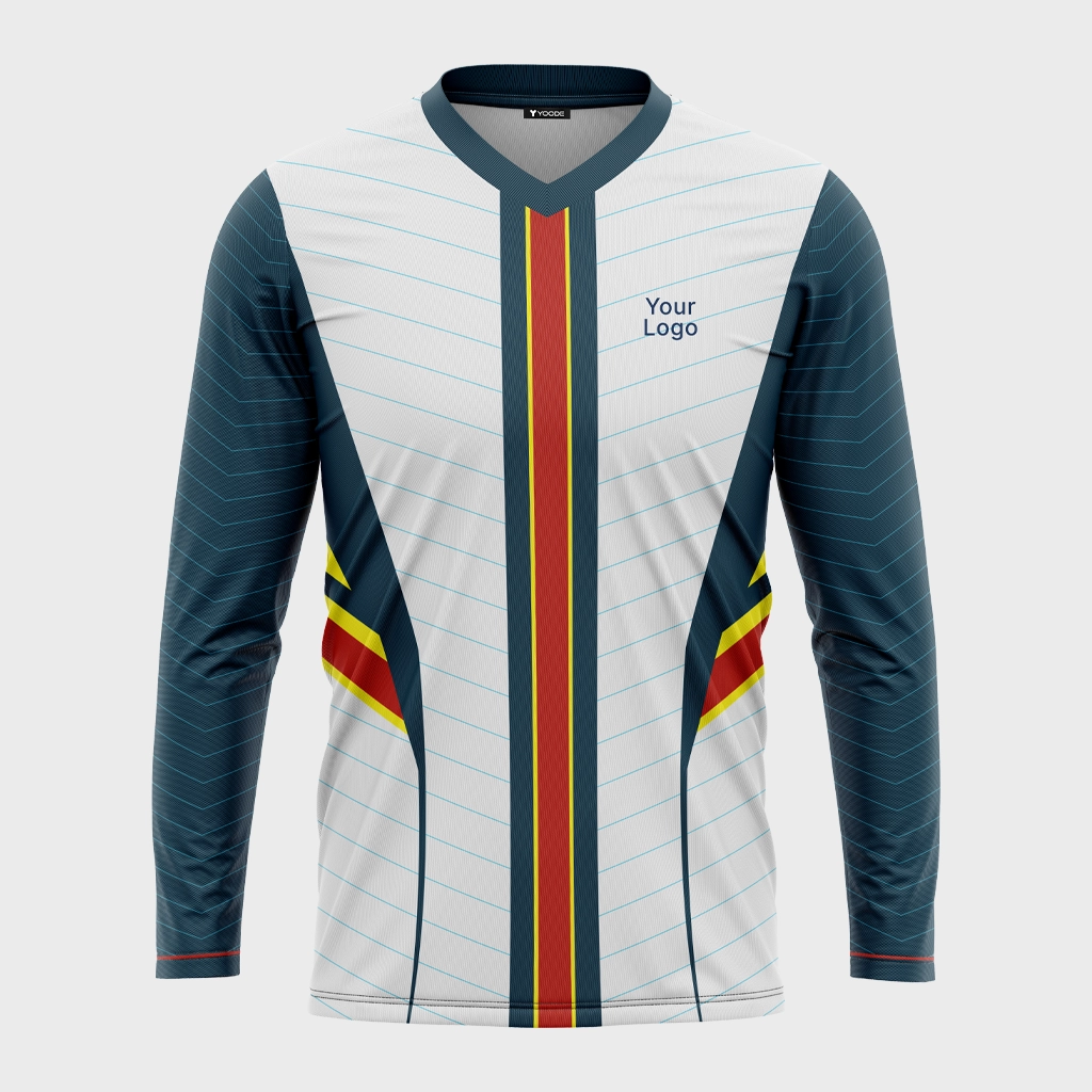 Men's V-Neck Set-in Full Sleeve Jersey