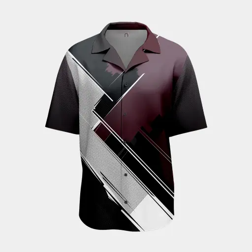 Mens Cuban Collar Shirt