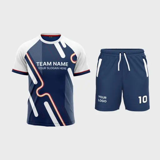 Men's Crew Neck Raglan Half Sleeve Jersey + Shorts 