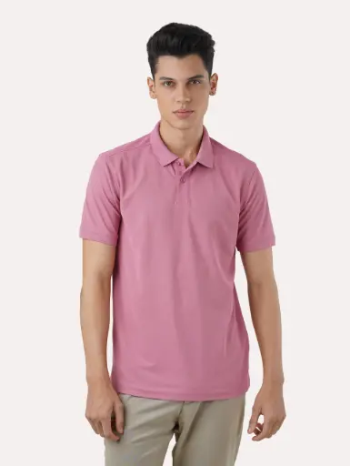 Men Knitted Collar Set-In Half Sleeve Mars Polo
