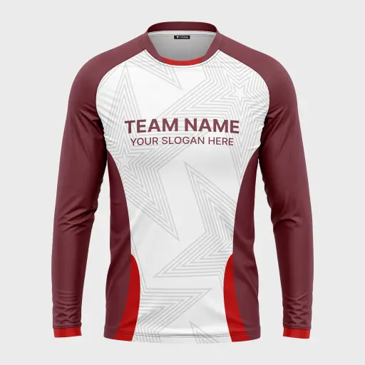 Men's Mandarin Collar Raglan Full Sleeve Jersey 